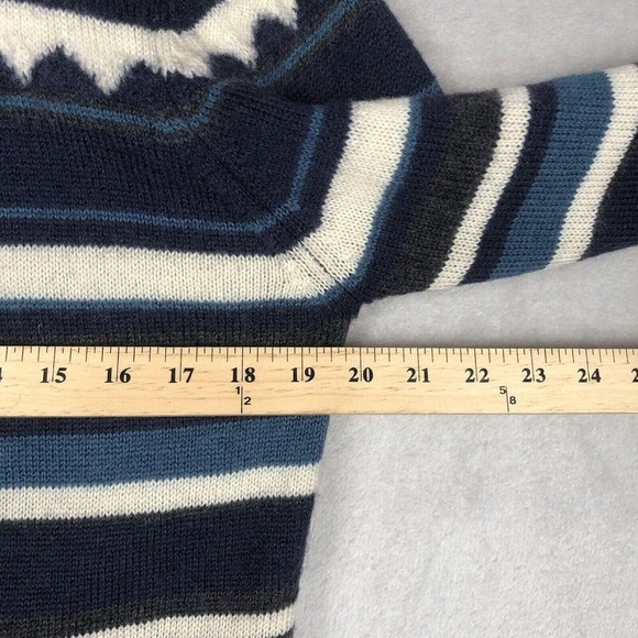 VTG‎ KAREN SCOTT Pure Wool Cardigan Sz M Metal Button Australia Crew Neck - Picture 8 of 13